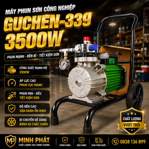 Máy Phun Sơn Công Nghiệp Guchen-339 Minh Phát 3500w