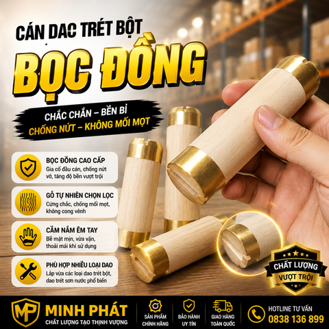 cán dao trét bột sơn nước bọc đồng
