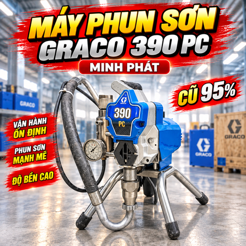 Máy Phun Sơn Graco 390 PC Cũ 95%