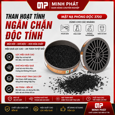 Mặt Nạ Phòng Độc,Chống Độc 3700 Dùng Để Phun Sơn,Chống Hóa Chất Minh Phát