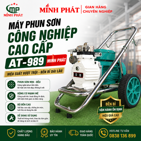 Máy Phun Sơn Công Nghiệp Cao Cấp AT-989 Minh Phát
