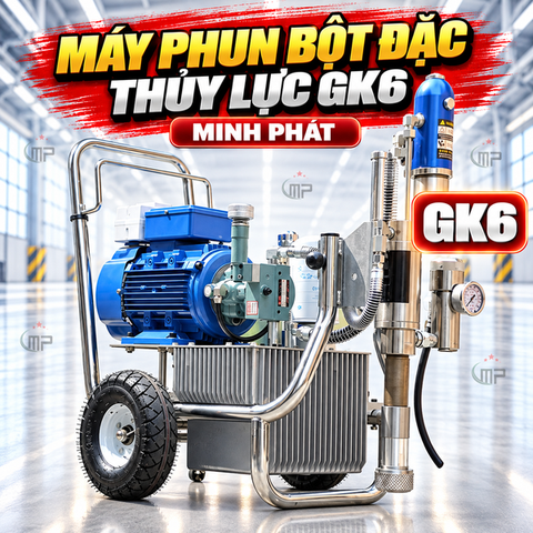 Máy Phun Bột Đặc Thủy Lực GK6 Minh Phát