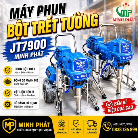 máy phun bột trét tường jt7900 Minh phát