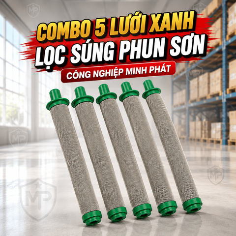 Combo 5 Lưới Xanh Lọc Súng Phun Sơn Công Nghiệp Minh Phát