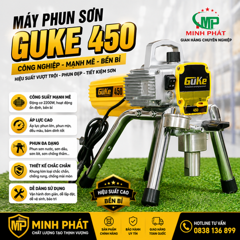 Máy Phun Sơn Công Nghiệp Guke 450 Minh Phát