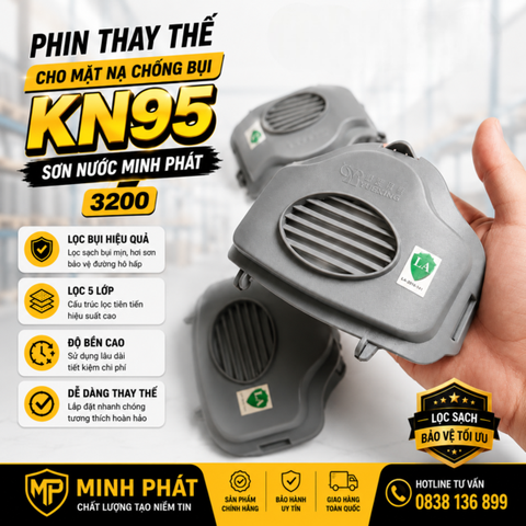 Phin Thay Thế Cho Mặt Nạ Chống Bụi KN95 Sơn Nước Minh Phát 3200