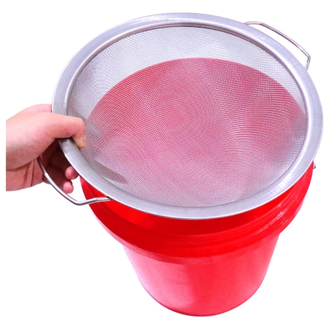 Rỗ Lược Bột - Lược Sơn Inox 201 2 Lớp Lưới Minh Phát Kích Thước 30cm