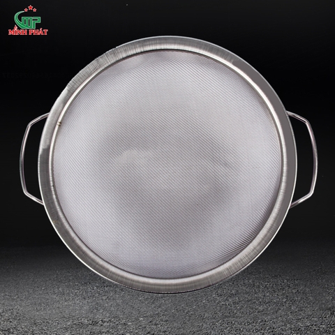 Rỗ Lược Bột - Lược Sơn Inox 201 2 Lớp Lưới Minh Phát Kích Thước 30cm