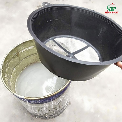 Rỗ Lược Sơn Siêu Mịn Lưới Lọc Inox 30cm Vừa Thùng Sơn Minh Phát