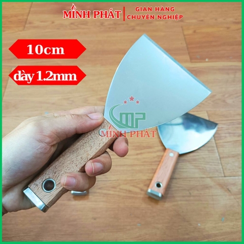 Cây Sủi Cạo Sơn Tường Inox 201 Cán Gỗ Cao Cấp Minh Phát