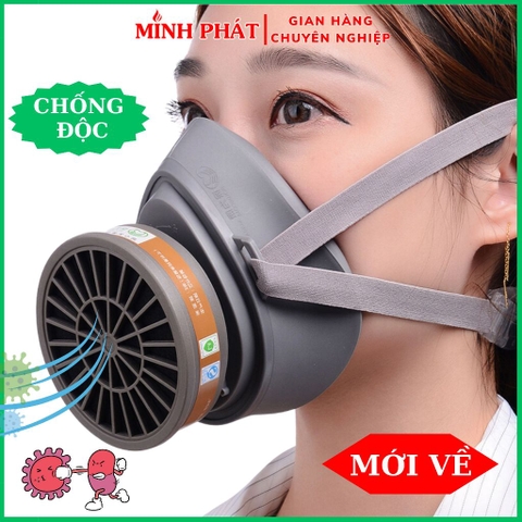Mặt Nạ Chống Độc Than Hoạt Tính Tiện Lợi Mọi Nơi, Phun Thuốc Trừ Sâu , Chống Khói Độc Minh Phát 3700