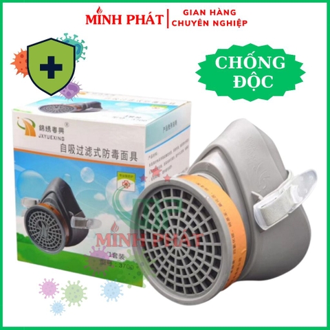 Mặt Nạ Phòng Độc Than Hoạt Tính Dây Đeo Cao Su 3700, Phun Thuốc Trừ Sâu , Chống Khói Độc 3700