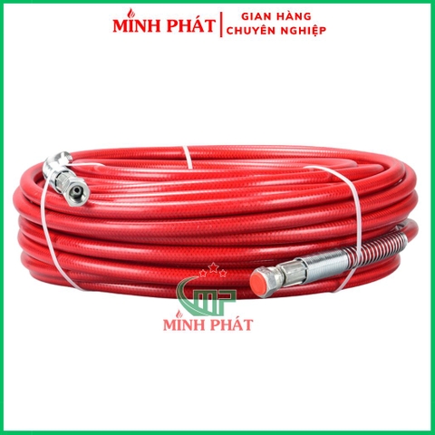 Dây Phun Sơn Công Nghiệp Áp Lực 1/4, Dây Phun Sơn Lõi Thép Chống Nổ Ống Ren 13mm Minh Phát