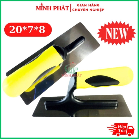 Dao Trét Giả Hiệu Ứng Bê TôngCán Vàng 20cm Minh Phát, Dao Tạo Hiệu Ứng Sơn Tường Bê Tông