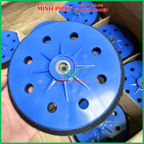 Đế Máy Chà Nhám Tường Xanh 18cm Cốt 8mm Minh Phát