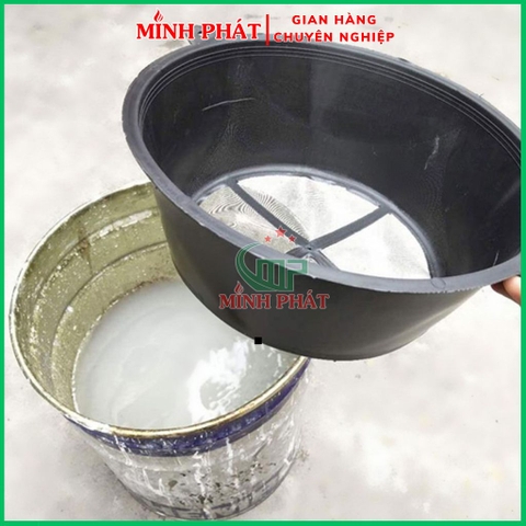 Rỗ Lược Sơn Siêu Mịn Lưới Lọc Inox 30cm Vừa Thùng Sơn Minh Phát