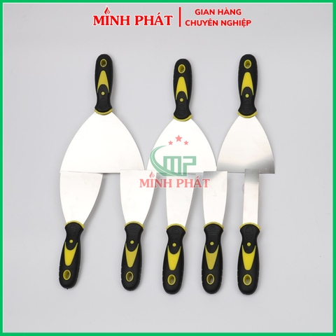 Cây Xút Bột Trét Tường 12cm Minh Phát, Xủi Tường Inox 201 Sơn Nước