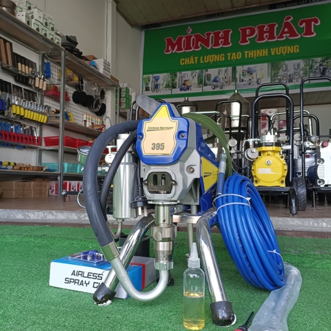 Máy Phun Sơn Nước Sơn Dầu Công Nghiệp AT-395 Minh Phát