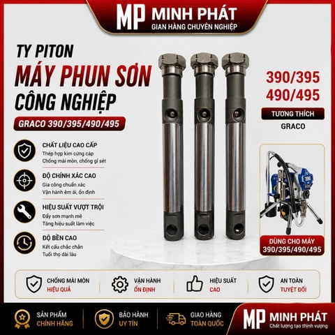 Ty Piton Máy Phun Sơn Công Nghiệp Graco 390/395/490/495 Minh Phát