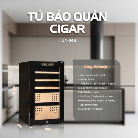 Tủ đựng cigar 300 điếu