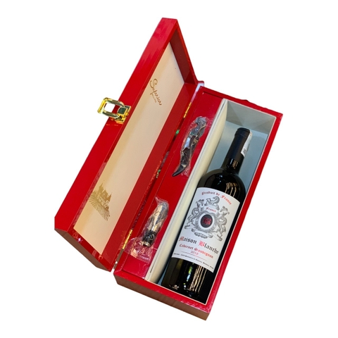 Rượu vang Maison Blanche - Hộp rượu Tết