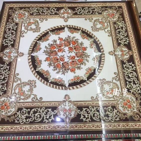 Gạch thảm khắc kim 160x160cm nhập khẩu TQ