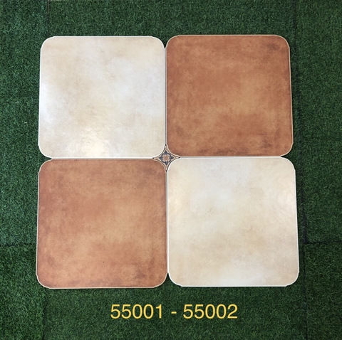 Gạch giả cổ chống trơn 50x50 cm nhập khẩu 5D55002 Biệt thự, sân vườn, villa, ban công, nhà cổ
