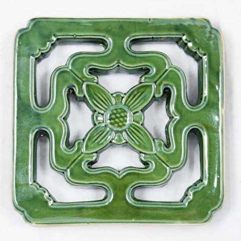 Gạch thông gió 20x20cm gốm men Hoa roi