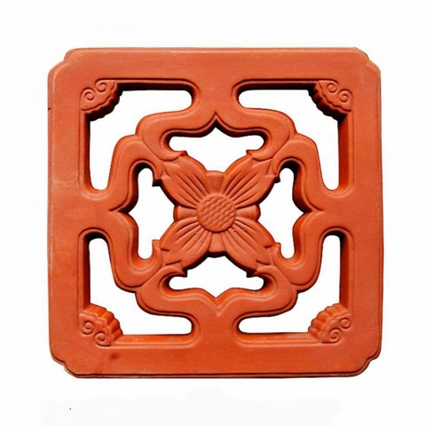 Gạch thông gió 30x30cm gốm đỏ Hoa roi