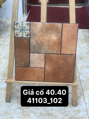 Gạch giả cổ Granite chống trơn 40x40 cm nhập khẩu 41103 Biệt thự, sân vườn, villa, ban công, nhà cổ