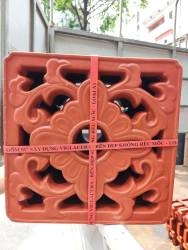 Gạch thông gió 30x30cm gốm đỏ hoa cúc