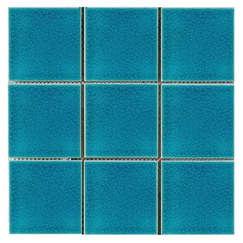 Gạch ốp bể bơi mosaic gốm men rạn  INM03-HV