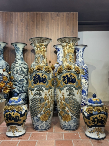 Lọ lộc bình 1m75 đắp tay 100%