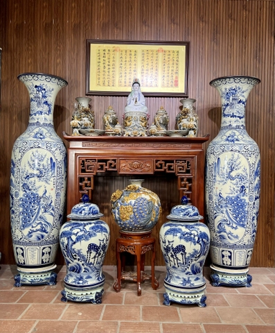 Lọ lộc bình bốn mùa bình an - Vạn sự như ý. 1m55 hàng siêu kĩ.