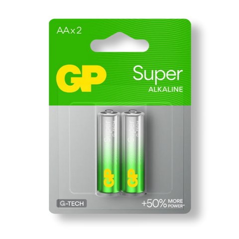 Vỉ 2 viên Pin GP Super Alkaline LR6 AA 1,5V GP15EATA21-2GSBC2