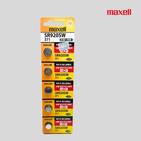 Pin SR920 / 371 Maxell micro battery SR920SW 100TP