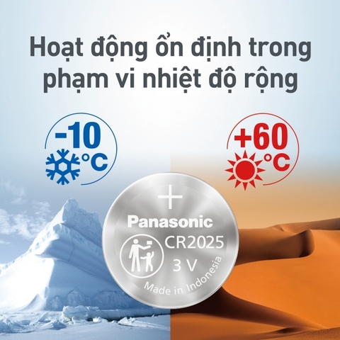 Vỉ 1 viên Pin Panasonic CR2025 (CR-2025PT/1B) 3V cao cấp
