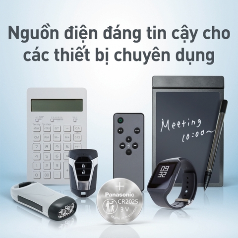 Vỉ 1 viên Pin Panasonic CR2025 (CR-2025PT/1B) 3V cao cấp