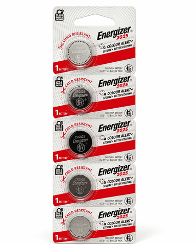 Pin CR2025 Energizer 3V Lithium ECR2025 TS1x5 Vỉ 5 Viên Chính Hãng
