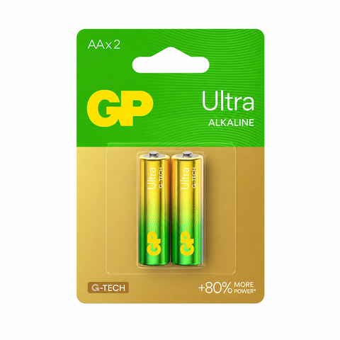 Pin GP Ultra Alkaline AA Vỉ 2 Viên