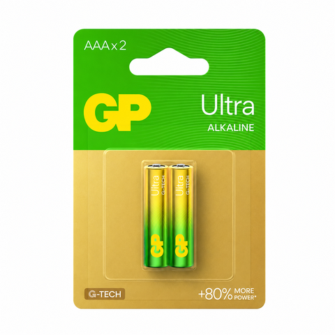 Pin GP Ultra Alkaline AAA Vỉ 2 Viên