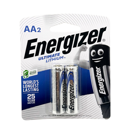 Pin AA Energizer Lithium L91 RP2 1,5V Vỉ 2 Viên