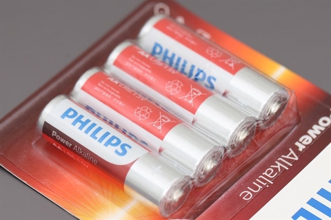Pin AA 4 viên Alkaline Philips LR6P4B 1,5V