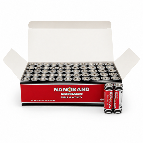 Hộp 60 Viên Pin AA Nanogrand Đỏ 1.5V R6P Super Heavy Duty