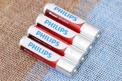 Pin Philips Alkaline AAA 1,5V vỉ 4 viên