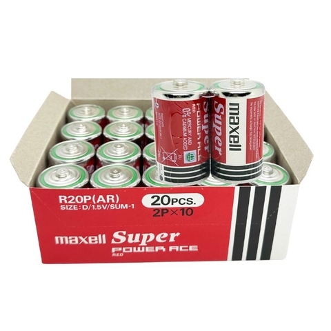 Pin Đại Maxell Super Power ACE R20P(AR)  1,5V Made in Indonesia