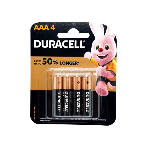 Pin AAA Duracell Coppertop 1,5V vỉ 4 viên