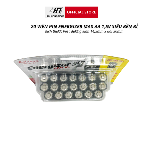 Pin Energizer Max E91 BP18+2 AA ( Vỉ 20 Viên )