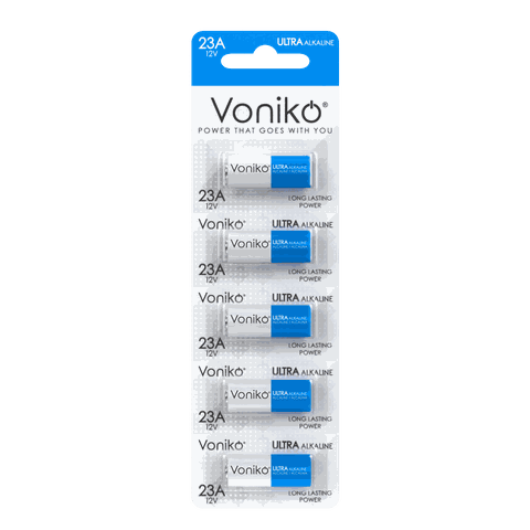 Vỉ 5 viên pin Voniko A23 12V