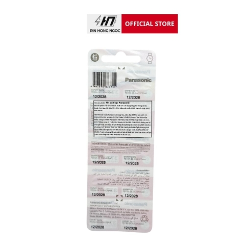 Pin Panasonic SR626SW (377) 1.55V Chính Hãng - Vỉ 10 Viên Dùng Cho Đồng Hồ